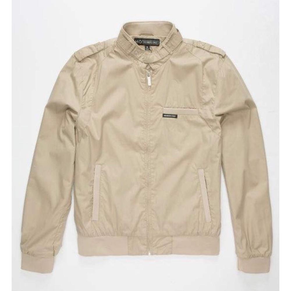 Khaki Members Only Iconic Bomber Jacket